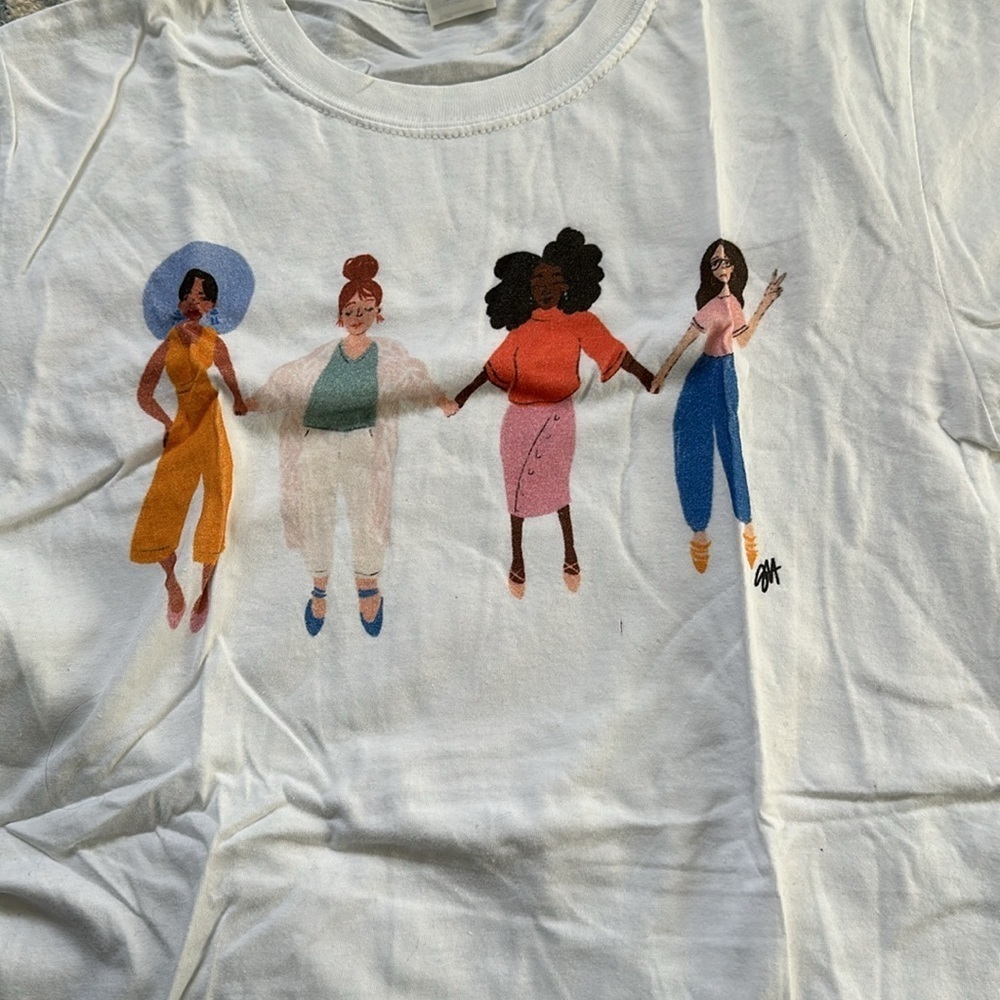 Diverse women graphic made by Spoonful of Faith tee sz medium - Picture 2 of 3